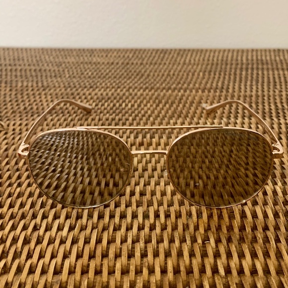 Michael Kors Gold Aviator Sunglasses - Picture 1 of 4